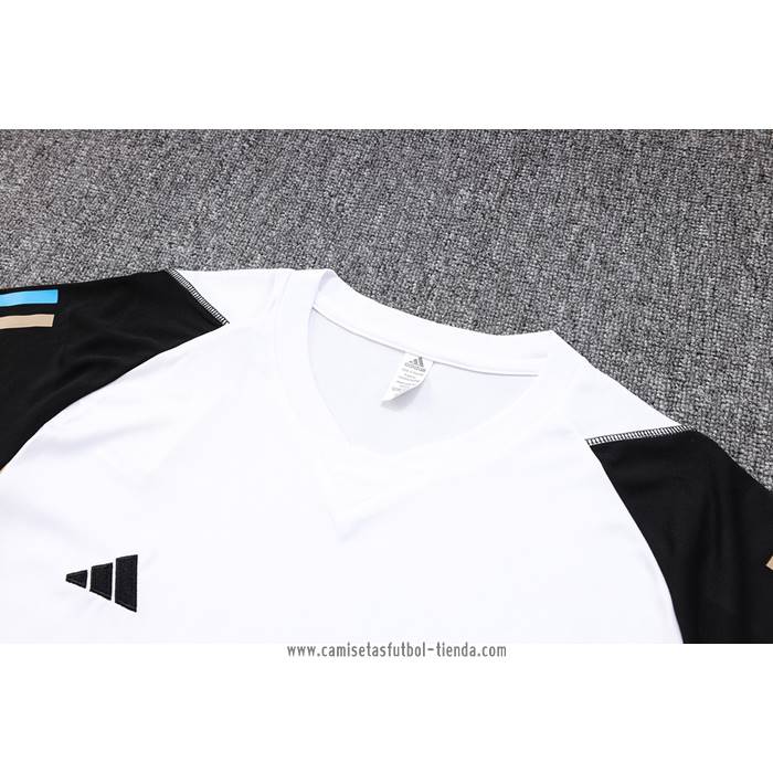 Chandal del Real Madrid 2023 2024 Manga Corta Blanco - Pantalon Corto